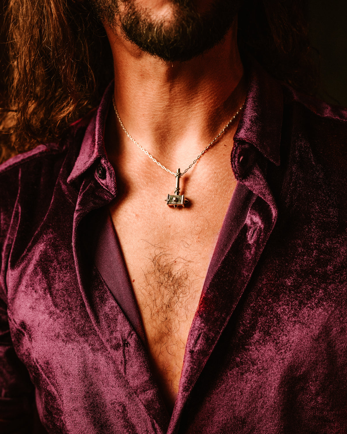 Limited Edition Metal Hammer 40th Anniversary War Hammer Pendant